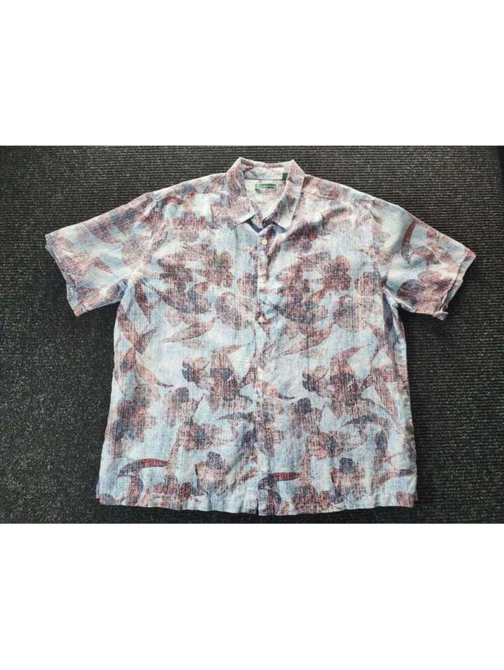 Cubavera XXL Short Sleeve Floral Button Down Shirt